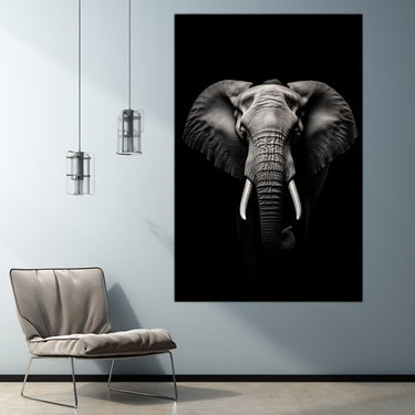 Black Elephant Painting